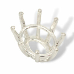 Oval Eight Prong Pre-notched Head Mounting