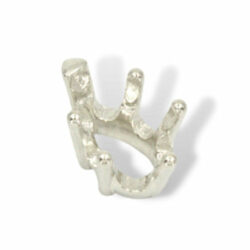Pear Six Prong Head Mounting