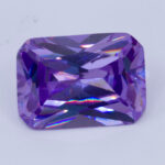 Lavender Cubic Zirconia 18x13mm Emerald Cut Clearance