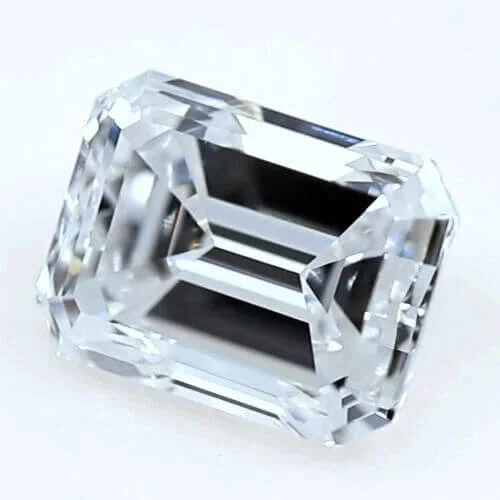 Lab Created Diamond Emerald Cut 1.43ct D VVS2 IGI Cert