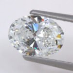 Lab Created Diamond Oval 1.04ct E VVS1