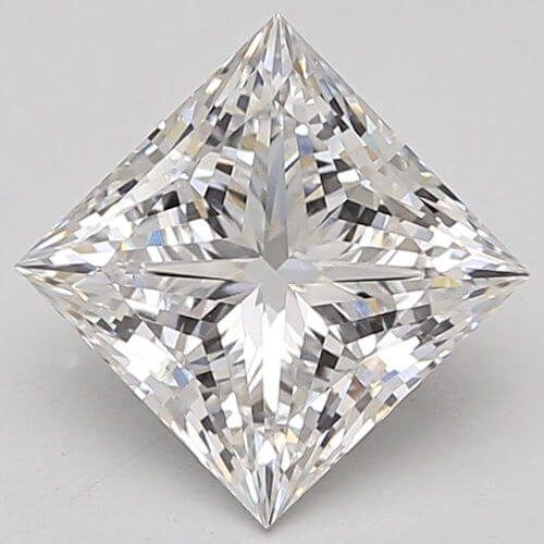 Lab Created Diamond Princess Cut 3.07ct E VS1