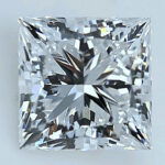 Lab Created Diamond Princess Cut 2.16ct D VVS2 IGI Cert