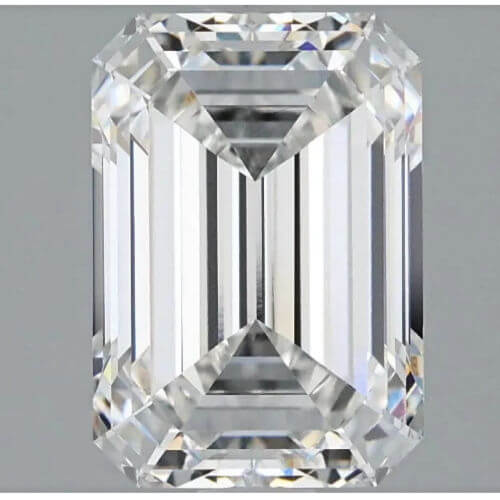 Lab Created Diamond Emerald Cut 2.56ct E VVS2