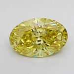 Lab Created Diamond Oval 2.02ct Fancy Intense Yellow VS2