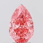 Lab Created Diamond Pear 2.52ct Fancy Vivid Pink VS1