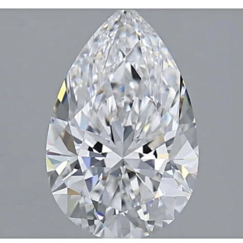 Lab Created Diamond Pear 2.52ct E VVS2