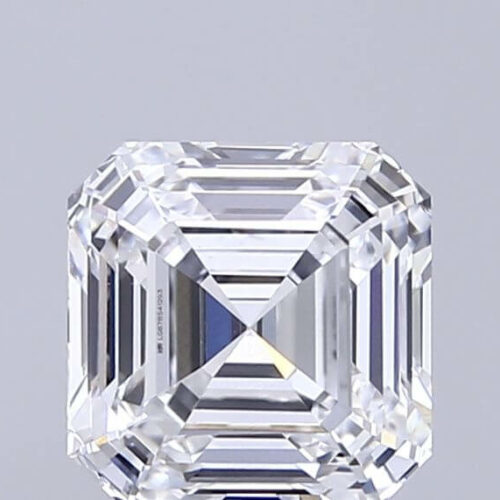 Lab Created Diamond Square Emerald Cut 2.50ct E VS1 IGI Cert