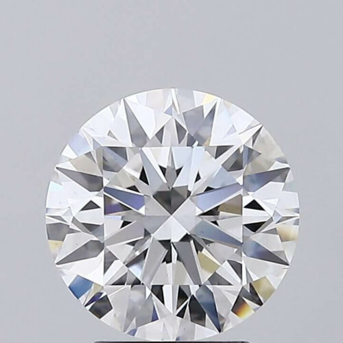 Lab Created Diamond Round 2.71ct E VS1 IGI Cert