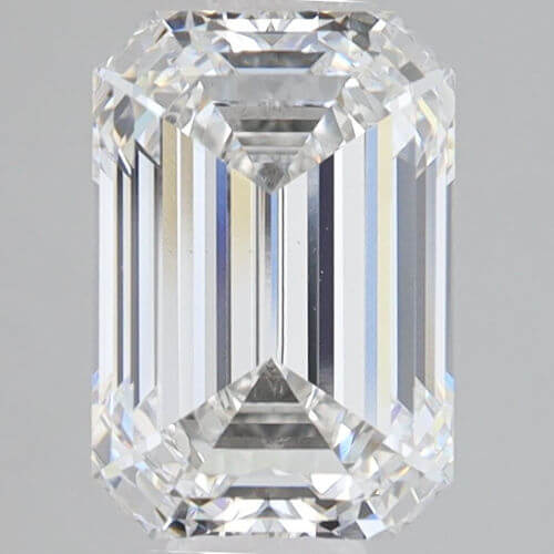 Lab Created Diamond Emerald Cut 2.98ct E VS1