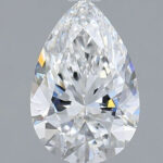 Lab Created Diamond Pear 1.51ct E VVS2 IGI Cert