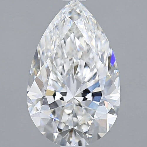 Lab Created Diamond Pear 2.54ct E VS1