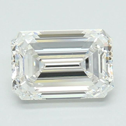 Lab Created Diamond Emerald Cut 1.55ct E VVS2 IGI Cert