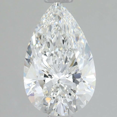 Lab Created Diamond Pear 1.72ct E VVS2 IGI Cert