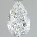 Lab Created Diamond Pear 1.72ct E VVS2 IGI Cert