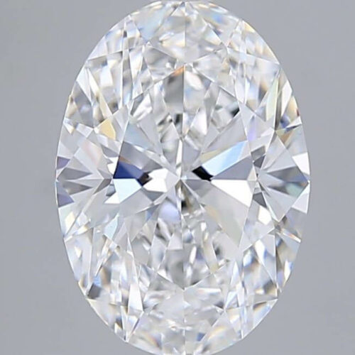 Lab Created Diamond Oval 2.56ct E VVS2 IGI Cert