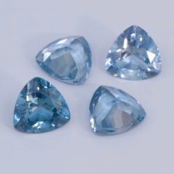 Lab Created Medium Blue Spinel 8mm Trillion 4 Pack Clearance