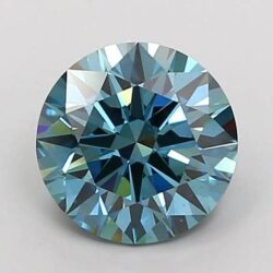 Lab Created Royal Blue Diamond Rounds 2mm - 4mm VS
