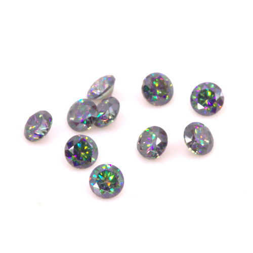 Synthetic Mystic Gray Moissanite Rounds