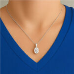 Oval Single Bail Pre-notched Pendant Mounting