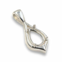Fancy Pear Shaped Pre-notched Pendant Mounting