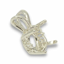 Round Water Lily Pre-notched Pendant Mounting