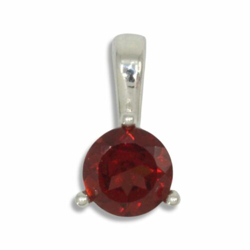 Mozambique Garnet Solitaire 6mm Round Pendant