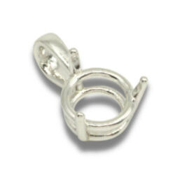 Three Prong Round Pre-notched Pendant Mounting - 8mm