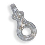Elegant Twist 7mm Round Pre-notched Pendant Mounting