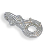 Elegant Twist 7mm Round Pre-notched Pendant Mounting