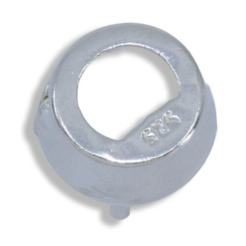 Round Bezel with Prongs Slider Pre-notched Pendant Mounting