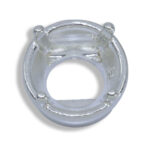Round Bezel with Prongs Slider Pre-notched Pendant Mounting
