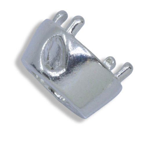 Round Bezel with Prongs Slider Pre-notched Pendant Mounting