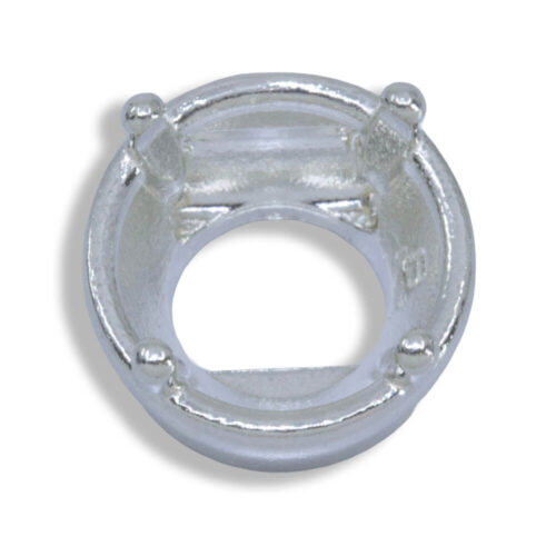 Round Bezel with Prongs Slider Pre-notched Pendant Mounting