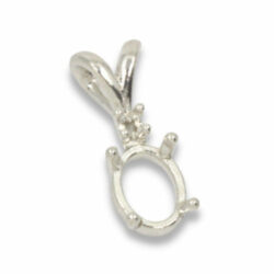 Oval Accented Low Profile Pre-notched Pendant Mounting