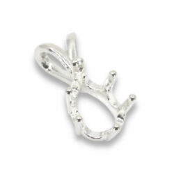 Pear 6-Prong Pre-notched Pendant Mounting