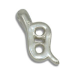 Two Stone 4mm Round Moments Pre-notched Pendant Mounting