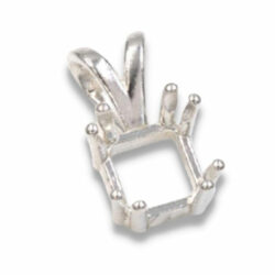 Square 8-Prong Pre-notched Pendant Mounting