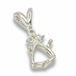 Trillion Triple Accent Pre-notched Pendant Mounting