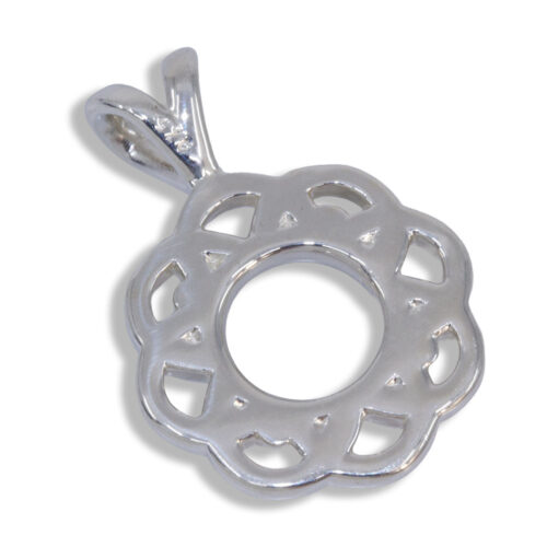 Camellia Pendant - Round Cabochon Pendant Mounting