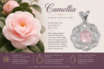 Camellia Pendant - Round Cabochon Pendant Mounting