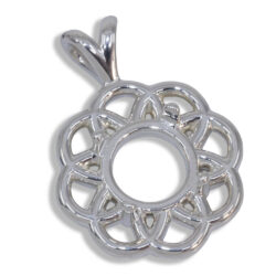 Magnolia Pendant - Round Cabochon Pendant Mounting