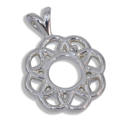 Magnolia Pendant - Round Cabochon Pendant Mounting