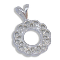 Zinnia Pendant - Round Cabochon Pendant Mounting