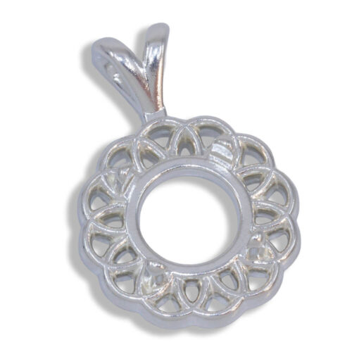 Zinnia Pendant - Round Cabochon Pendant Mounting
