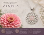 Zinnia Pendant - Round Cabochon Pendant Mounting