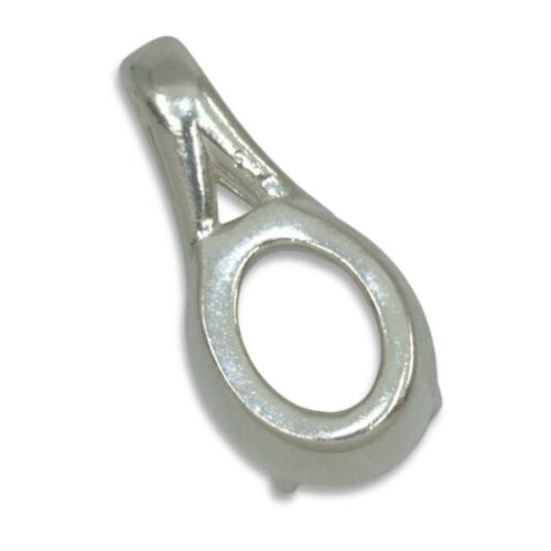 Oval Bezel Design with Prongs Pre-notched Pendant Mounting