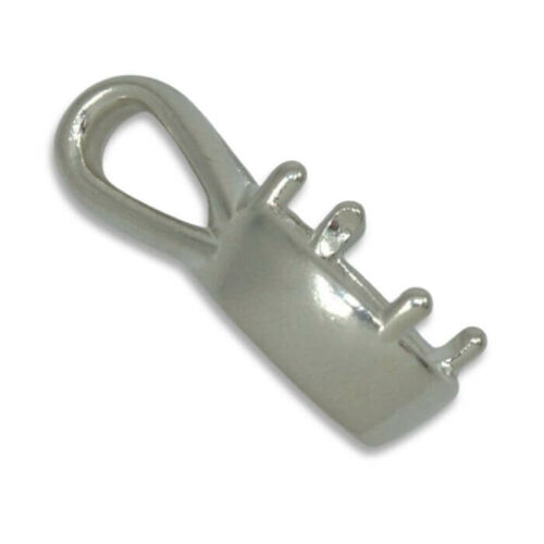 Oval Bezel Design with Prongs Pre-notched Pendant Mounting