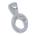 Back-Set Oval Bezel Pendant Mounting