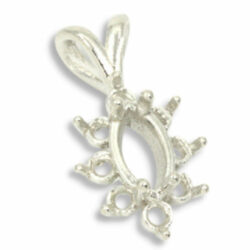 Marquise Cluster Pendant Mounting